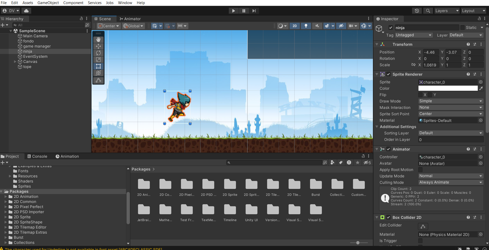 Entorno de desarrollo de Unity